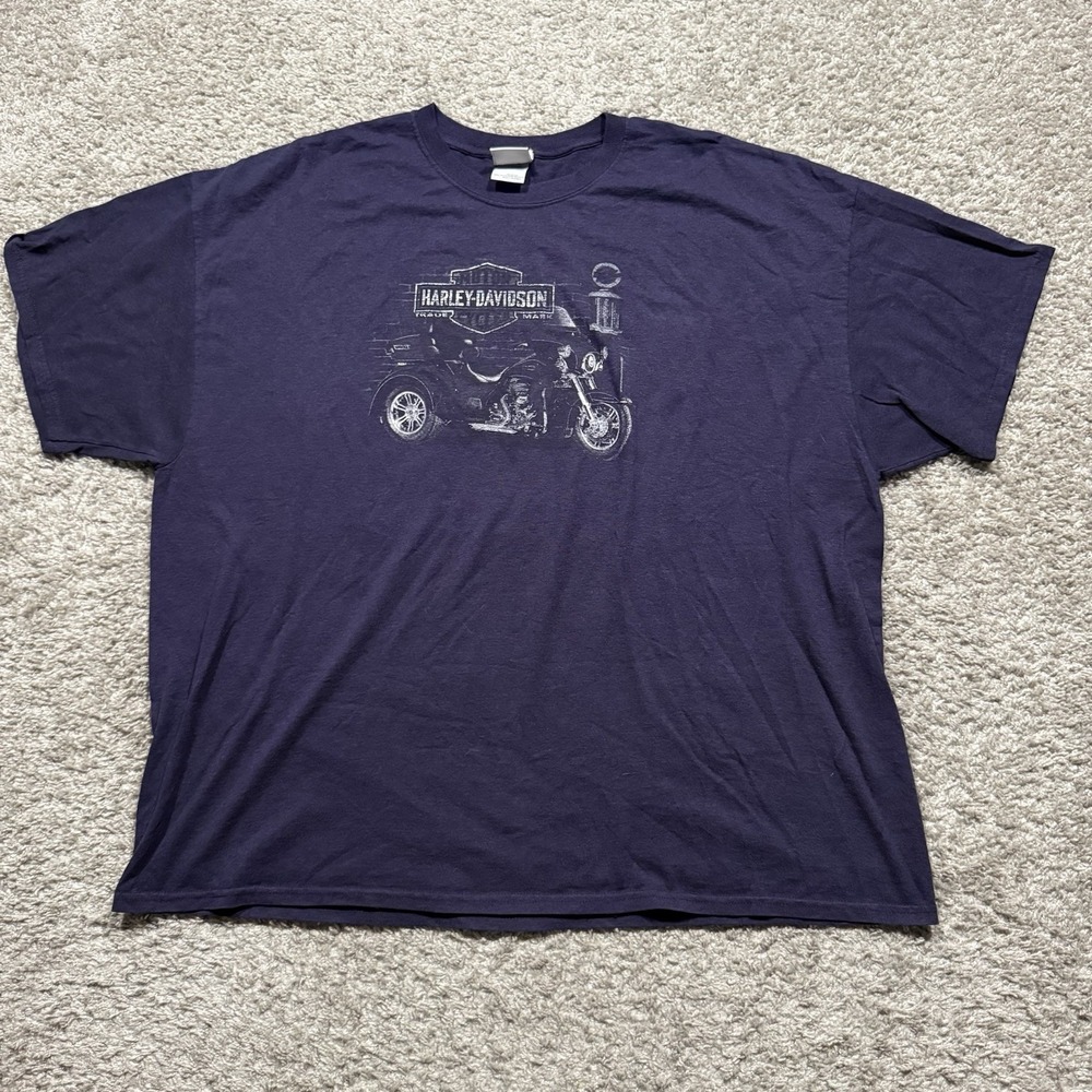 Harley-Davidson Men's Crew Neck T-Shirt Blue SZ 3XL Richmond VA